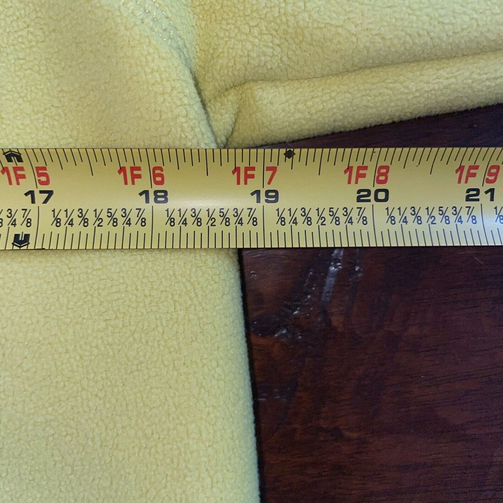 LL Bean Mountain‎ Classics Fleece Full Zip Kids Jacket Yellow Size Large 14-16 - Picture 8 of 8